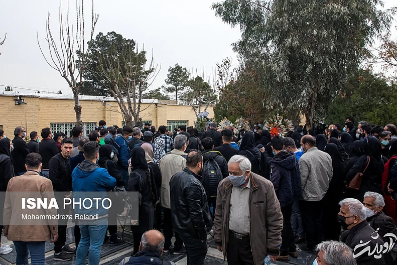 (تصاویر) خاکسپاری زهره فکور صبور